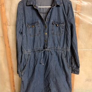 Jessica Blue Denim Shirt Dress